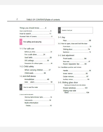 mazda bongo brawnyvan 2019- 2020 owners manual in english